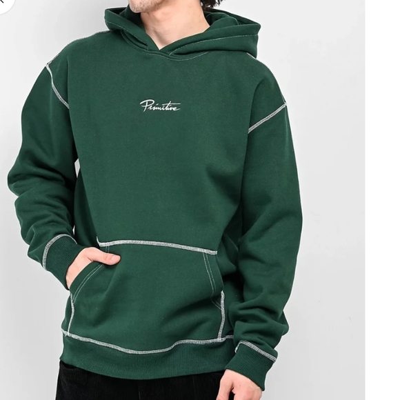 Primitive Other - Primitive Contra Forest Green Hooded Sweatshirt Men's Size Large